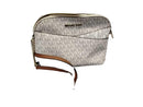 Michael Kors Jet Set Dome Crossbody Beige / Tan Purse / Handbag