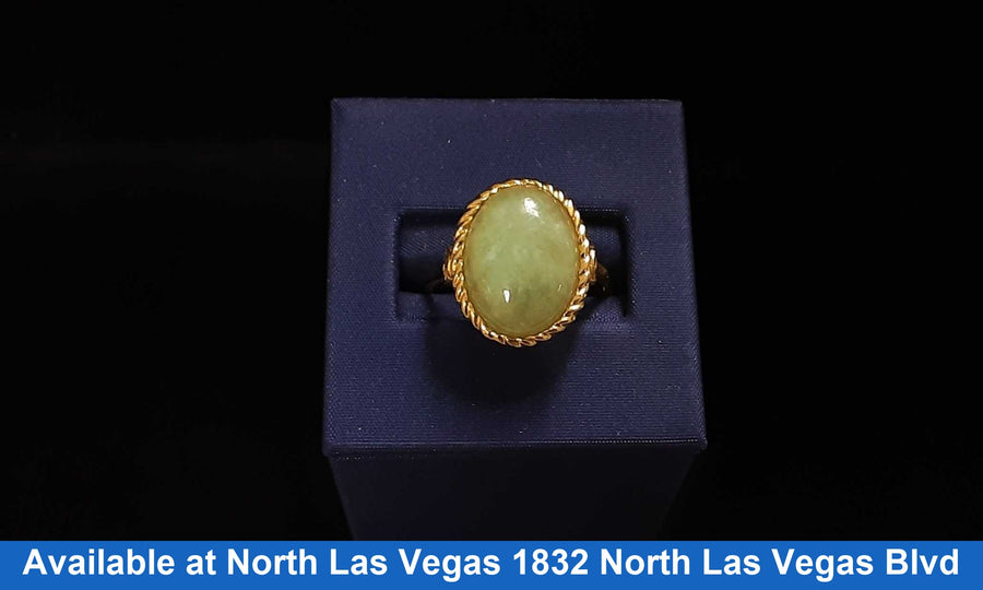 Women's Ring - Yellow Gold 14k (.585) 4.3 grams Size 6.5
