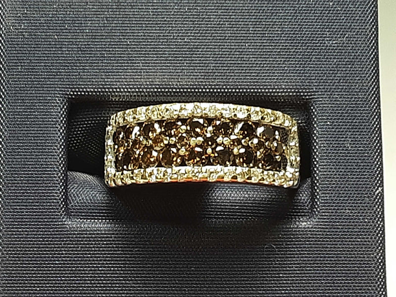 Fancy Wedding Band Yellow Gold 10k (.417) 5.5 grams Size 5