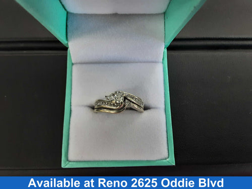 Ring - Engagement Set - White Gold 14k (.585) 6.4 grams Size 7