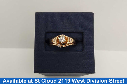 Ring - Wedding Set - Yellow Gold 14k (.585) 4.82 grams Size 7