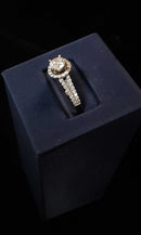 Ring - Wedding Set - White Gold 14k (.585) 3.6 grams Size 8