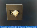 Ring - Wedding Set - White Gold 14k (.585) 7.2 grams Size 6