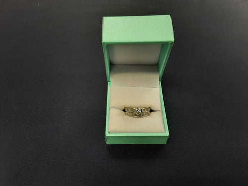 Ring - Engagement Set - White Gold 14k (.585) 6.7 grams Size 5