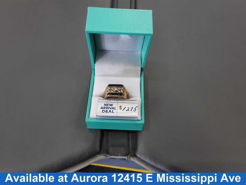 Men's Ring - Yellow Gold 18k (.750) 7.8 grams Size 20