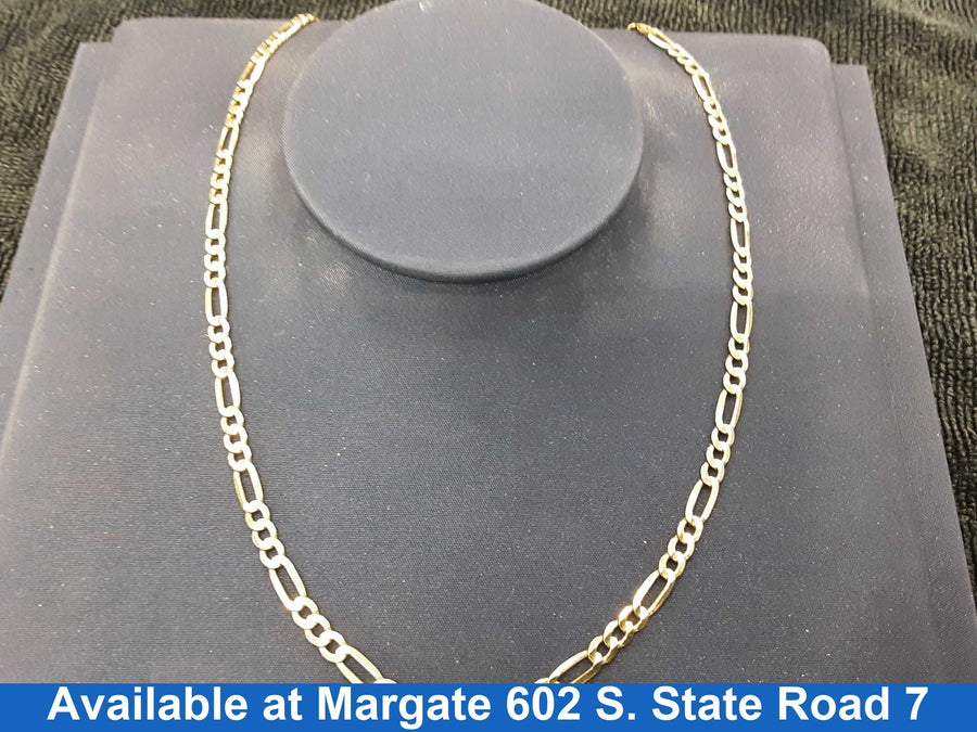 Figaro Chain - Yellow Gold 14k (.585) 11.8 grams 20 inch