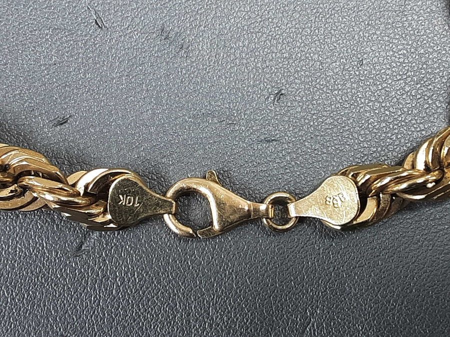 Rope Chain - Yellow Gold 10k (.417) 93.2 grams 24 inch