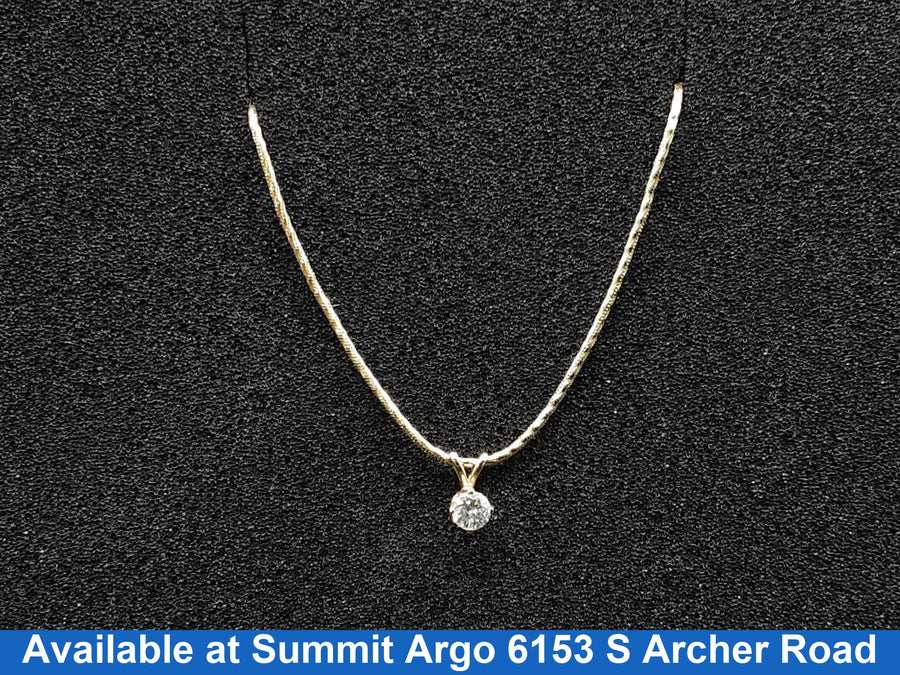 Diamond Pendant - Yellow Gold 14k (.585) 6.3 grams