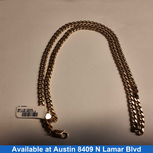 Cuban Link Chain - Yellow Gold 10k (.417) 18.6 grams 16 inch