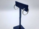 Hoop Earrings - White Gold 10k (.417) 3.5 grams