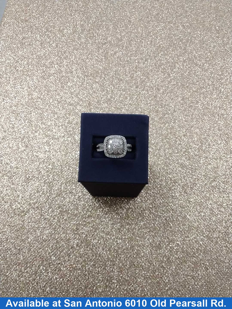 Women's Ring - White Gold 10k (.417) 3.8 grams Size 20