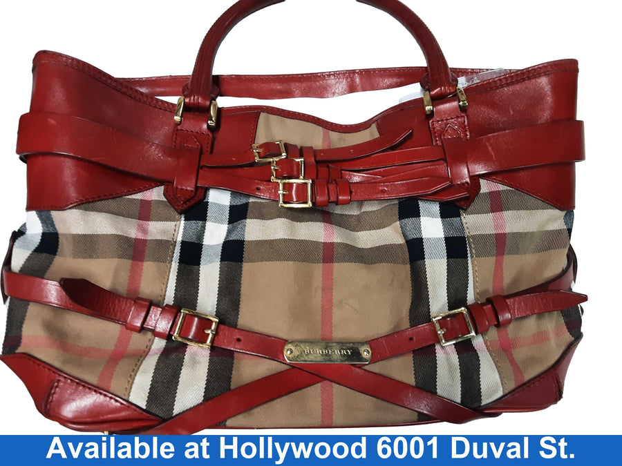 Burberry Bridle Lynher Red Purse / Handbag