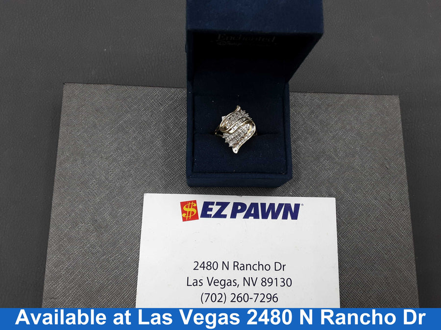 Women's Ring - Yellow Gold 10k (.417) 4.2 grams Size 10.5