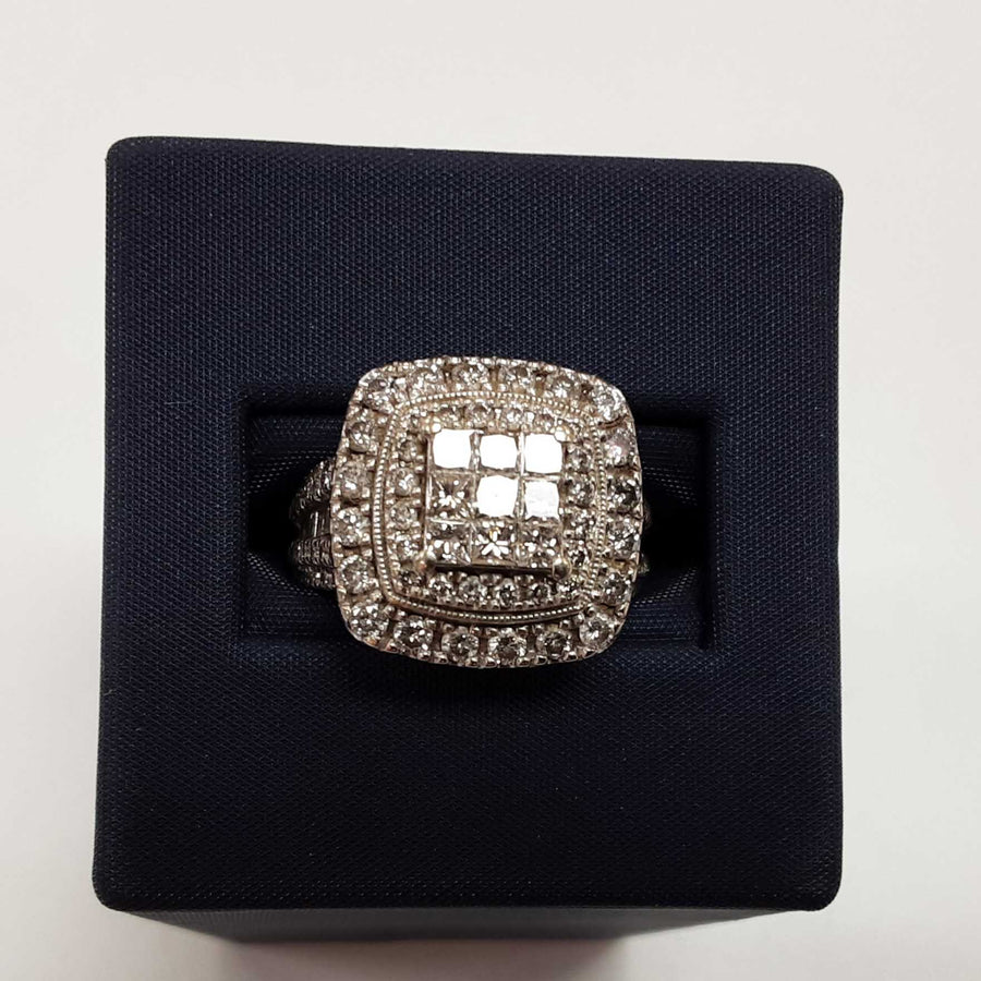 Women's Ring - White Gold 10k (.417) 6.5 grams Size 6.5