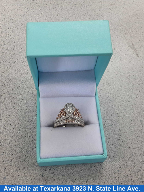Ring - Engagement Set - White Gold 14k (.585) 6.4 grams Size 8