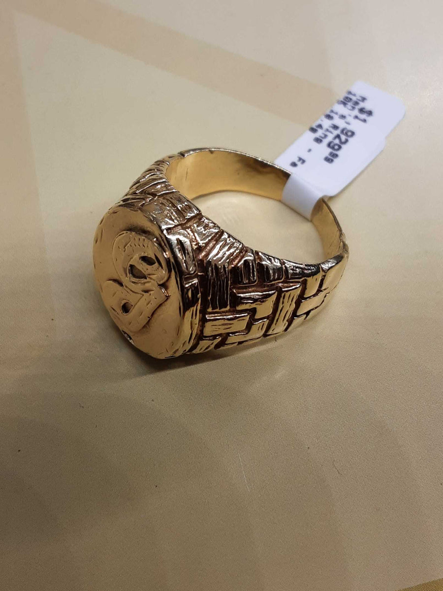 Men's Ring - Yellow Gold 10k (.417) 18.4 grams Size 20