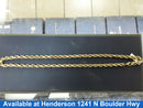 Rope Chain - Yellow Gold 10k (.417) 35.6 grams 24 inch