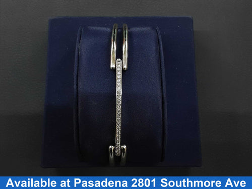 Bangle Bracelet - White Gold 14k (.585) 21.5 grams 7 inch
