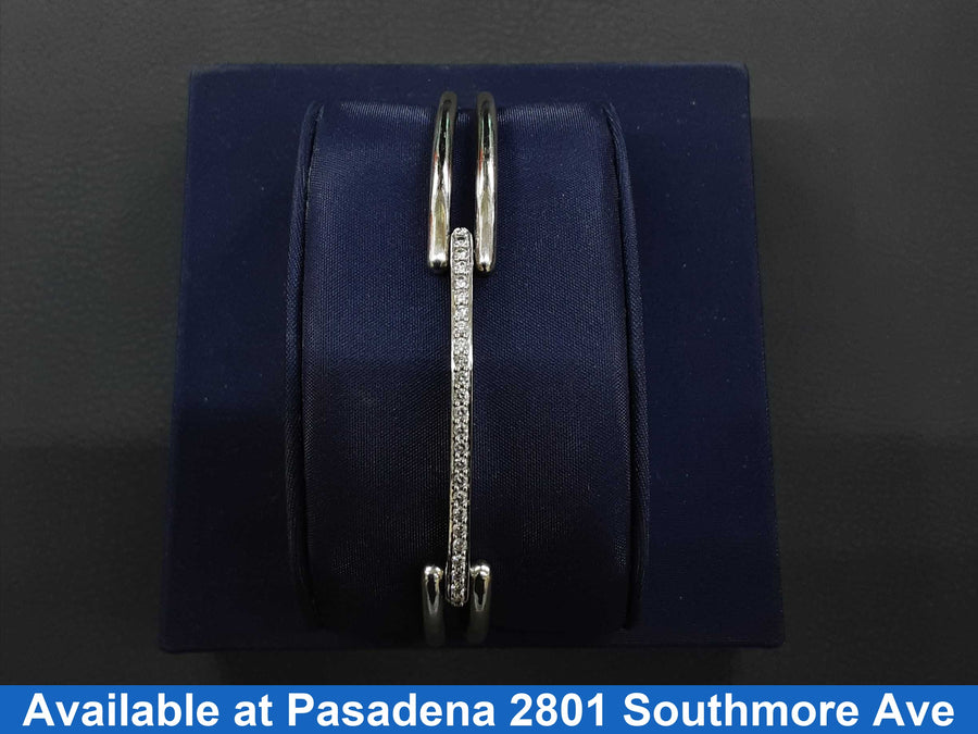 Bangle Bracelet - White Gold 14k (.585) 21.5 grams 7 inch