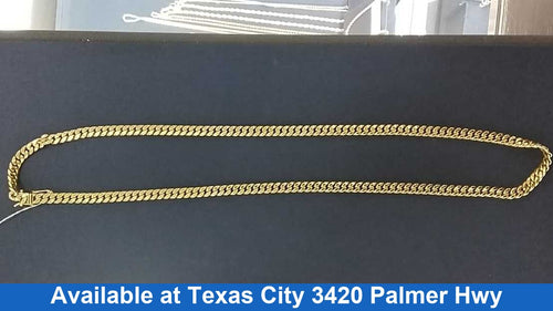 Cuban Link Chain - Yellow Gold 10k (.417) 24.9 grams 26 inch