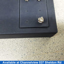 Single Stud Earring - White Gold 14k (.585) 1 grams