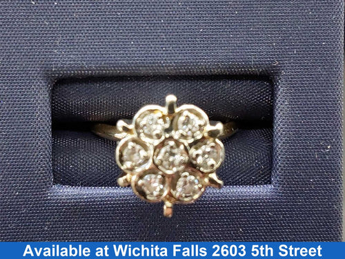 Women's Ring - Yellow Gold 14k (.585) 3.3 grams Size 20