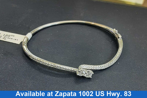 Bangle Bracelet - White Gold 14k (.585) 13.5 grams 5 inch