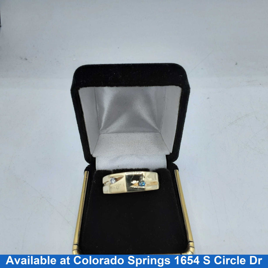 Men's Ring - Yellow Gold 10k (.417) 2.8 grams Size 10