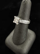 Ring - Engagement Set - White Gold 10k (.417) 4.8 grams Size 7