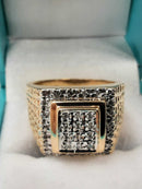 Men's Ring - Yellow Gold 10k (.417) 10.3 grams Size 10.5