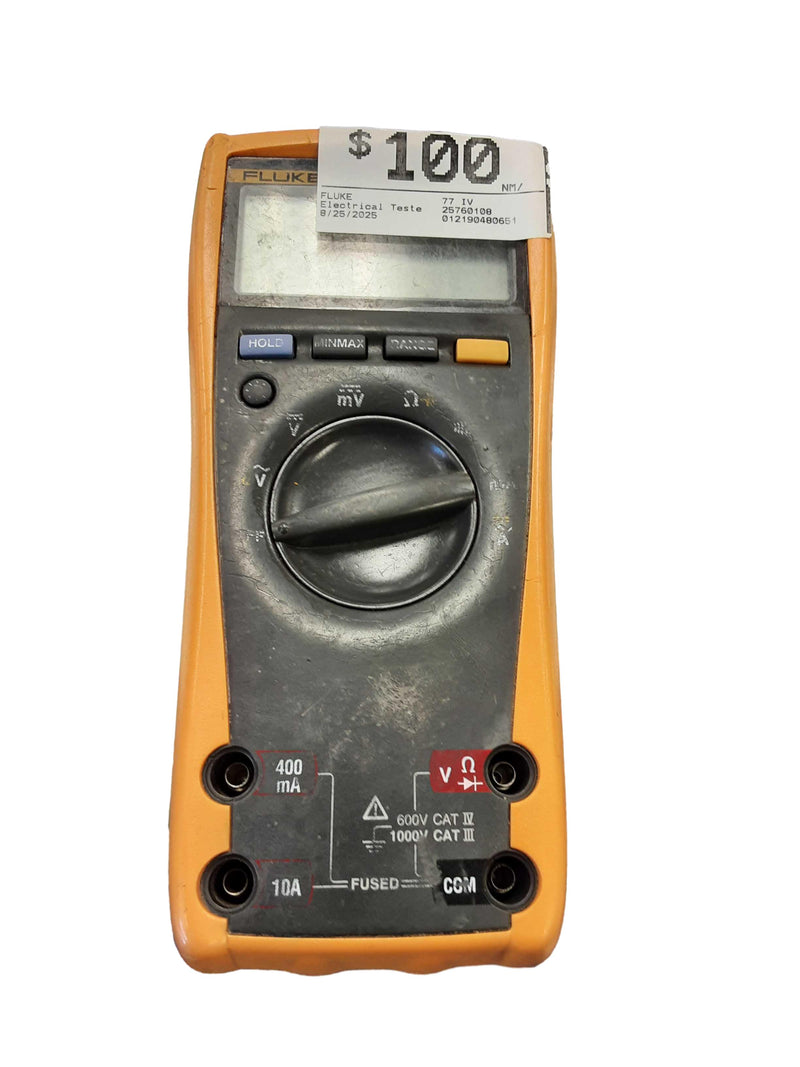 Fluke 77 Iv Yellow Electrical Testing Instrument