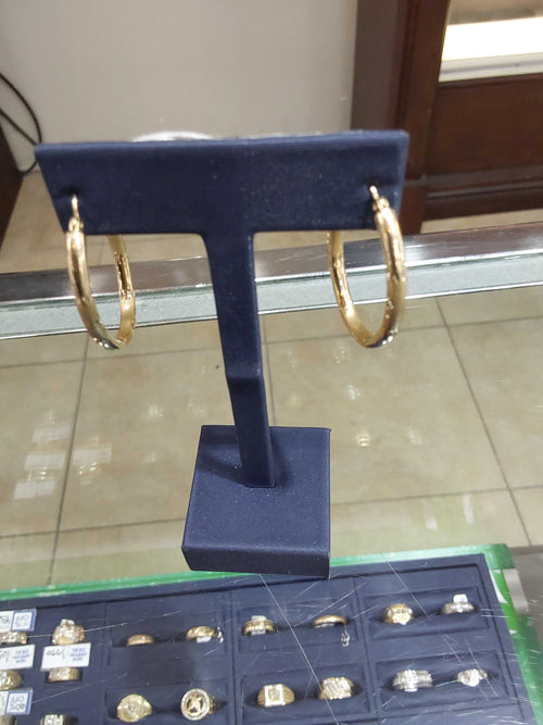 Hoop Earrings - Yellow Gold 14k (.585) 2.6 grams