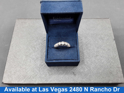 Women's Ring - Anniversary - White Gold 14k (.585) 3.2 grams Size 7.5