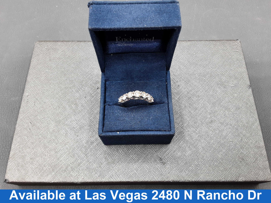 Women's Ring - Anniversary - White Gold 14k (.585) 3.2 grams Size 7.5