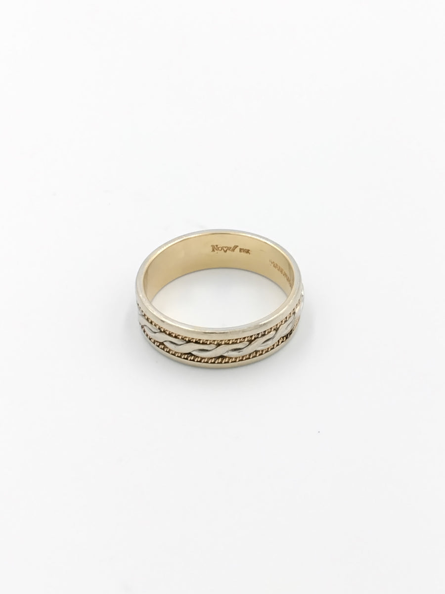 Ring - Wedding Band - Yellow Gold 14k (.585) 6.4 grams Size 10.5