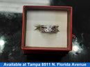 Ring - Engagement Set - White Gold 14k (.585) 5.4 grams Size 5.5
