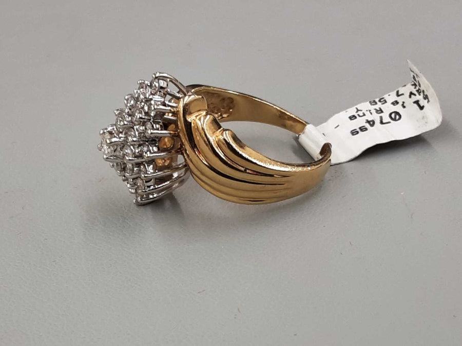 Women's Ring - Yellow Gold 14k (.585) 7.5 grams Size 8.5
