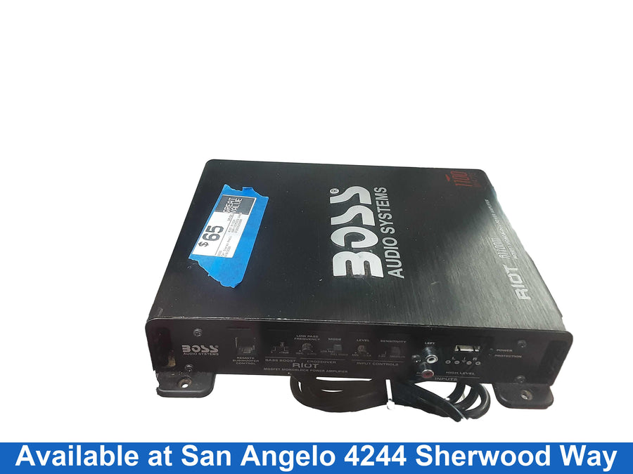 Boss Riot R1100m Black Car Audio Amplifier