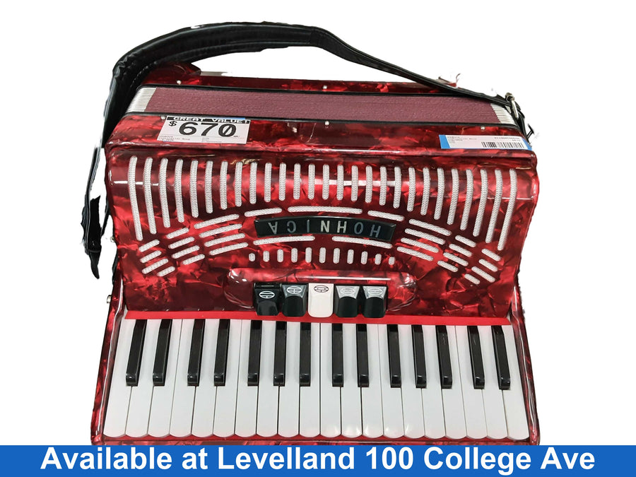 Hohnica Red Combination Accordion