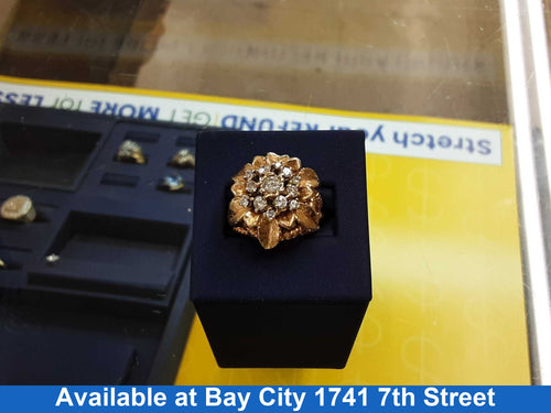 Women's Ring - Yellow Gold 14k (.585) 15.2 grams Size 8