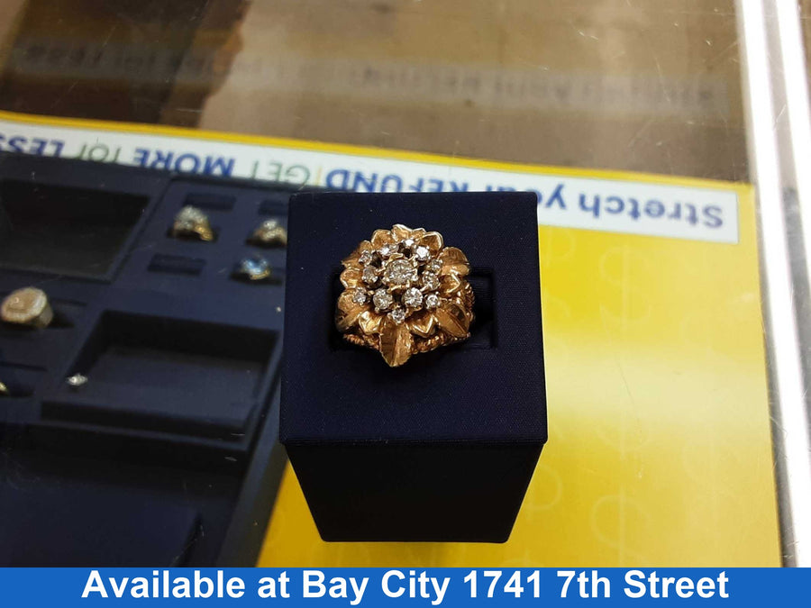 Women's Ring - Yellow Gold 14k (.585) 15.2 grams Size 8