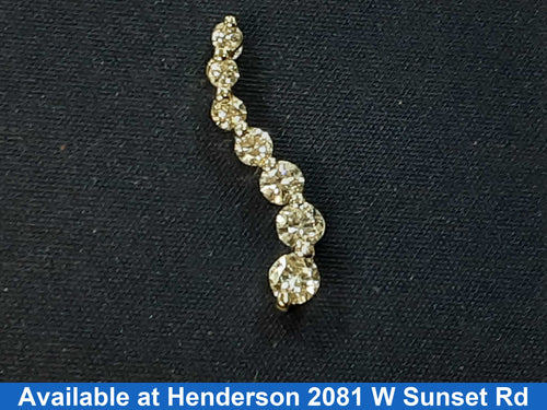 Diamond Pendant - White Gold 14k (.585) 0.9 grams
