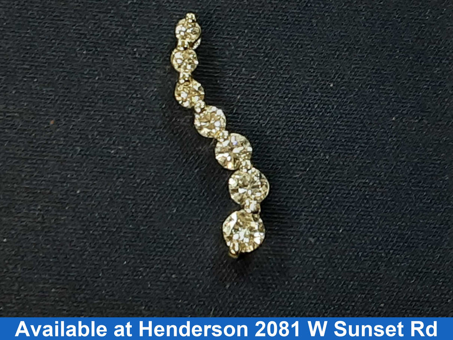 Diamond Pendant - White Gold 14k (.585) 0.9 grams