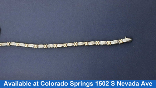Tennis Bracelet - White Gold 10k (.417) 12.4 grams 7 inch