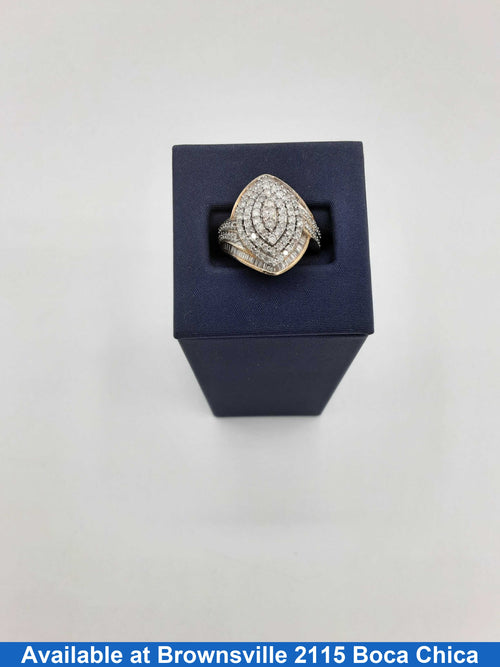 Women's Ring - Yellow Gold 10k (.417) 5.6 grams Size 8.5