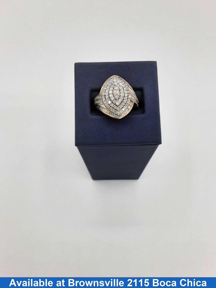 Women's Ring - Yellow Gold 10k (.417) 5.6 grams Size 8.5