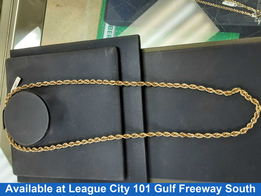 Rope Chain - Yellow Gold 10k (.417) 17.8 grams 26 inch