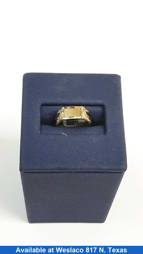 Men's Ring - Yellow Gold 10k (.417) 1.6 grams Size 1.5