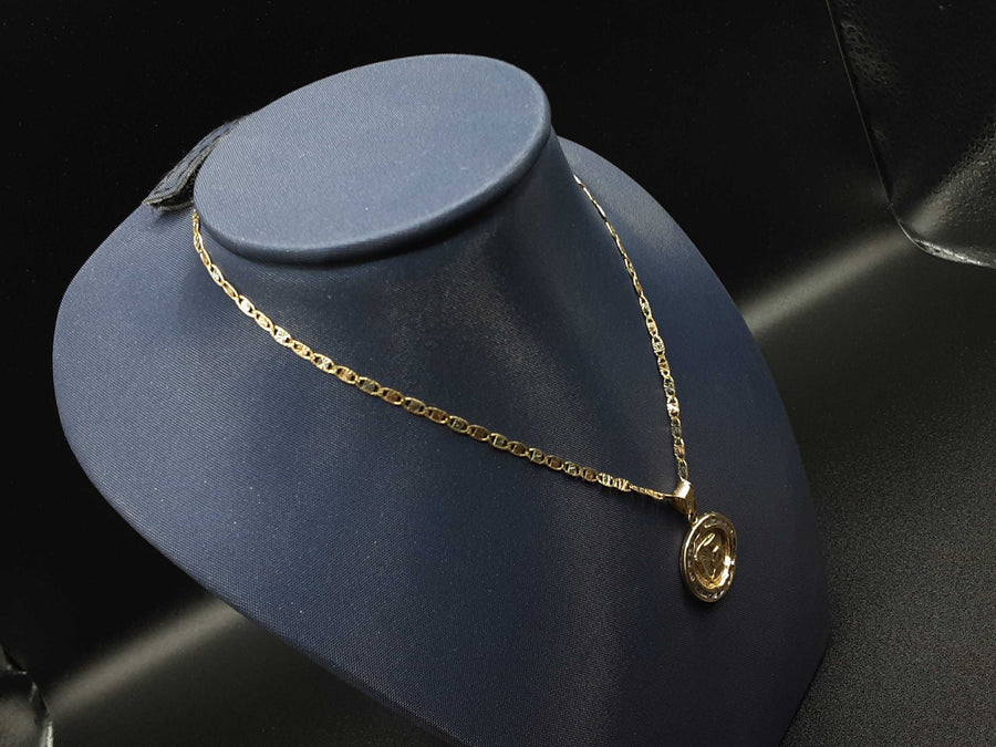Link Chain - Tricolor Gold 10k (.417) 3.7 grams 10 inch
