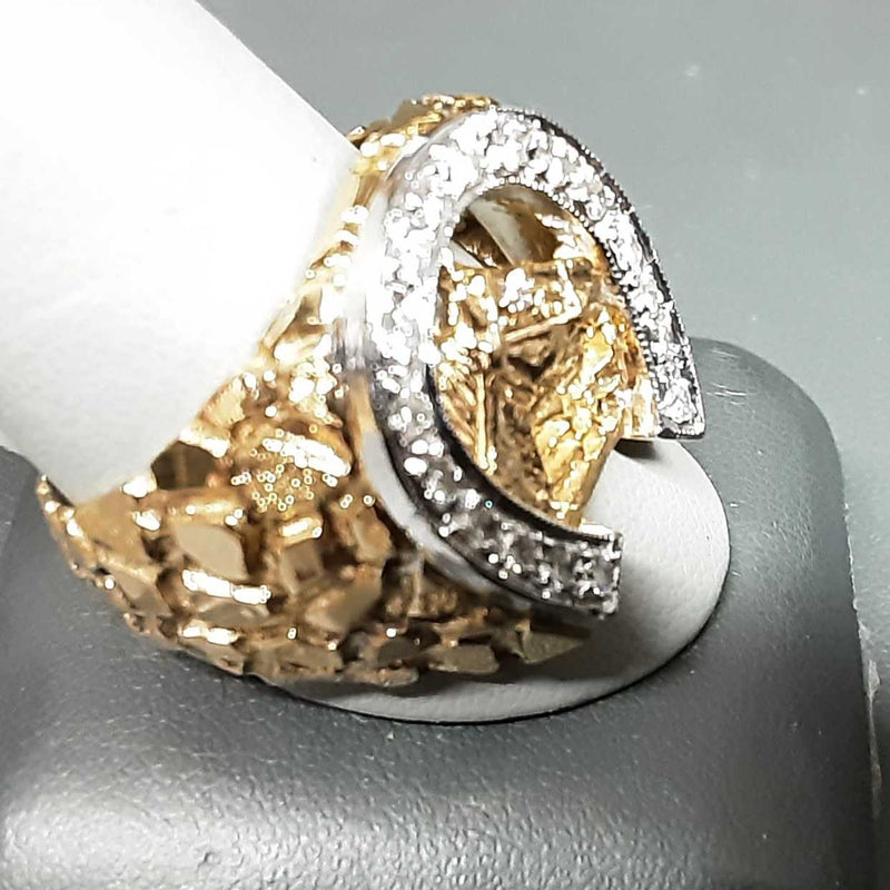 Man's Ring - Horseshoe 14k Yg 17.5 Grams